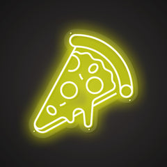 Illuminated Delicious Pizza Neon Temptation