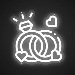 Neon Emblem of Opulent Love