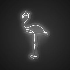 Glowing Neon Graceful Stilt-walker Display