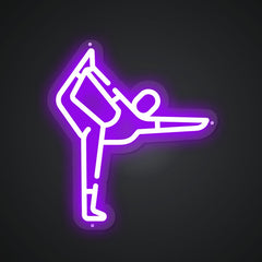 Neon-twisted Gymnastics Sign
