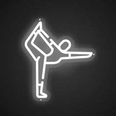 Glowing Neon Aerial Art Display