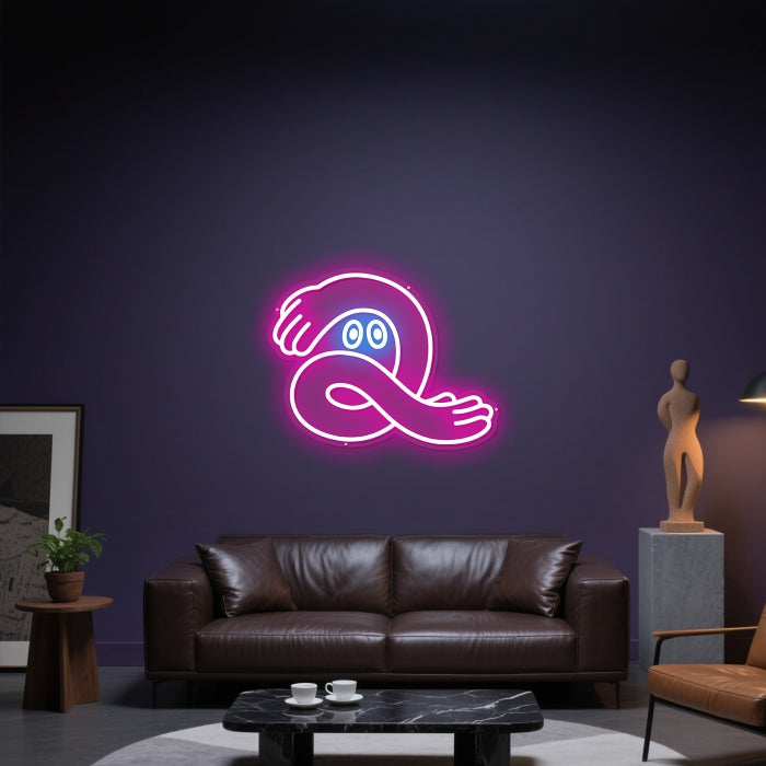 Glowing Neon Invisibility Indicator Display