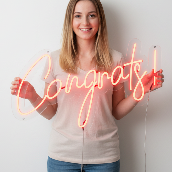 Congrats! Neon Sign