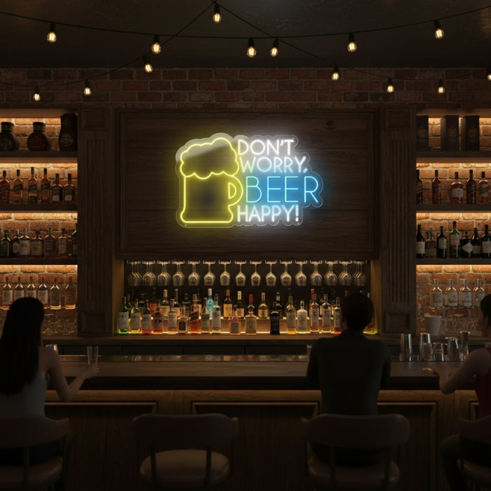 Don't Bworry Beer Happy Neon Signs