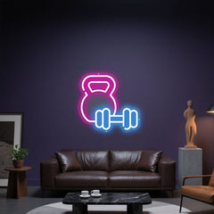Glowing Neon Weighty Fusion Display