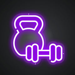 Neon Emblem of Dumbbell Combos