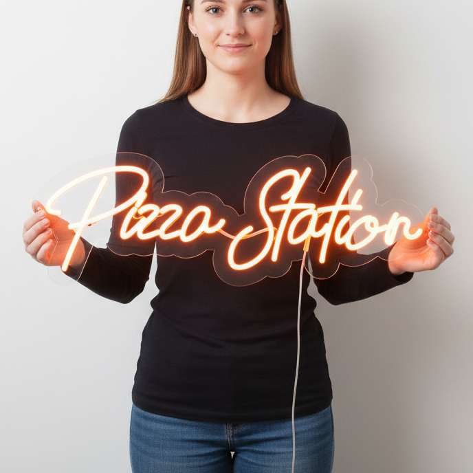Pizza Station Neon Signs