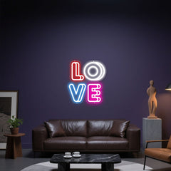 Glowing Neon Amorous Array Display