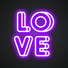 Neon Emblem of Love's Multitude