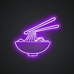 Glowing Neon Strand Dish Display