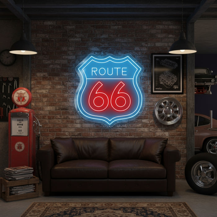 Route66 Neon Sign