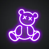 Teddybär Neonschild