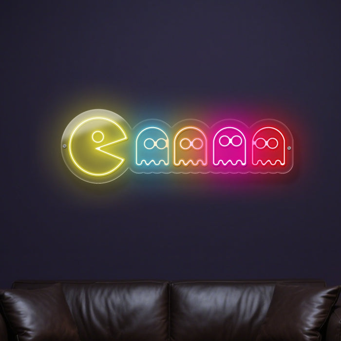 Gamer Pacman Neon Sign