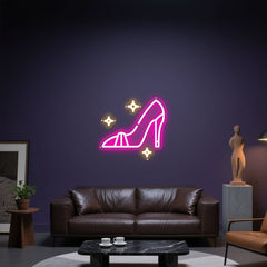 Glowing Neon Elegant Stride Display