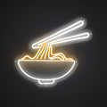 Neon-twisted Noodle Sign