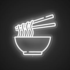 Glowing Neon Cup O' Noodles Display