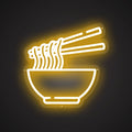 Shimmering Neon Bowl of Broth Showcase
