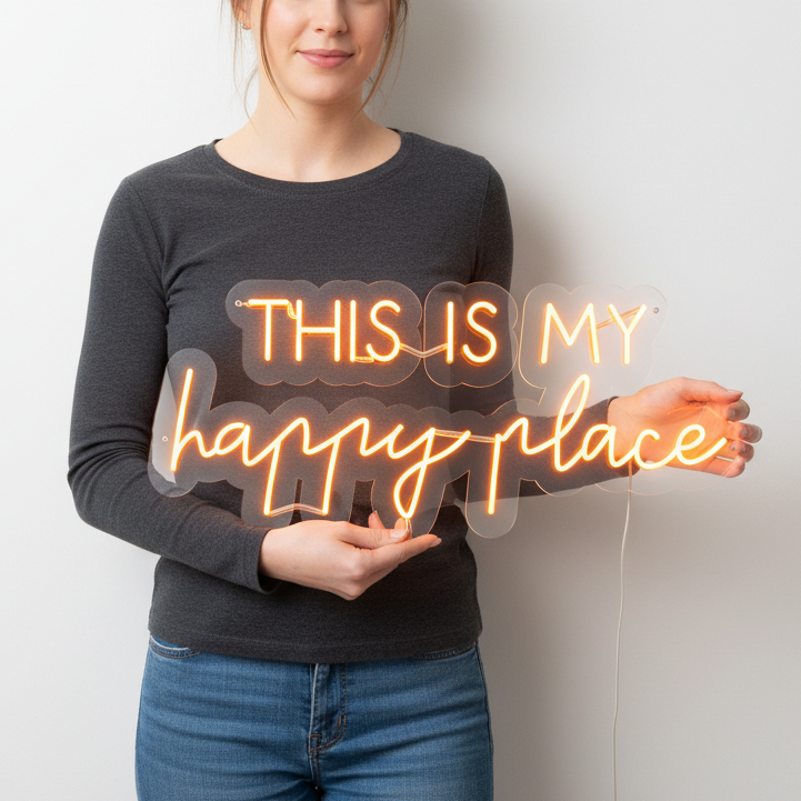 This Is My Happy Place Neon Signs