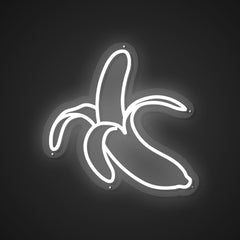 Neon Emblem of Curved Delight