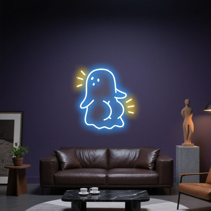 Glowing Neon Posterior Display