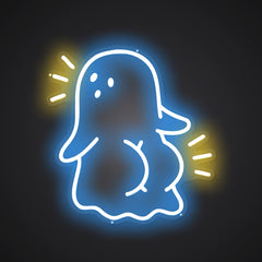 Neon-rounded Buttocks Sign