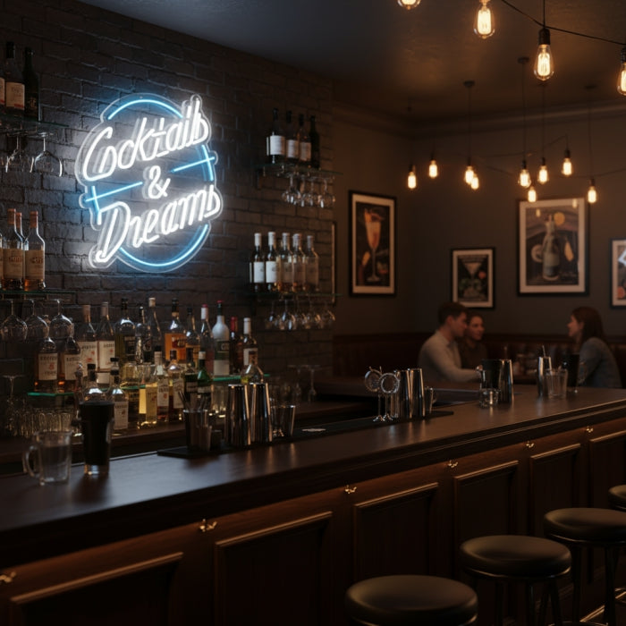 Cocktails Dreams Neon Signs