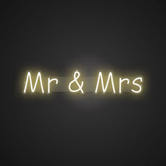 Illuminated Mr & Mrs Neon Harmony