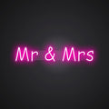 Neon-united Mr & Mrs Sign