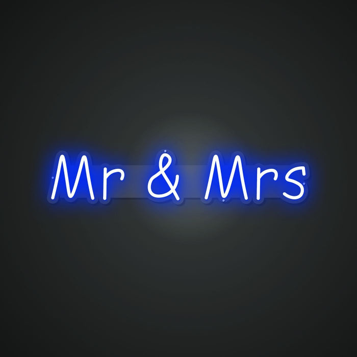 Radiant Neon Mr & Mrs Glow