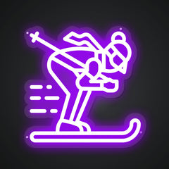 Neon Emblem of Alpine Adventure