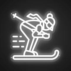 Illuminated Skiing Neon Rush