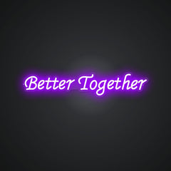 Glowing Neon Harmonious Unity Display