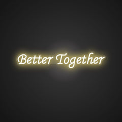 Neon Emblem of Complementary Love