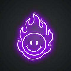 Neon Emblem of Fiery Cheer