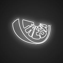 Neon Emblem of Tangy Goodness