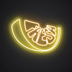 Neon-zesty Orange Burst Sign
