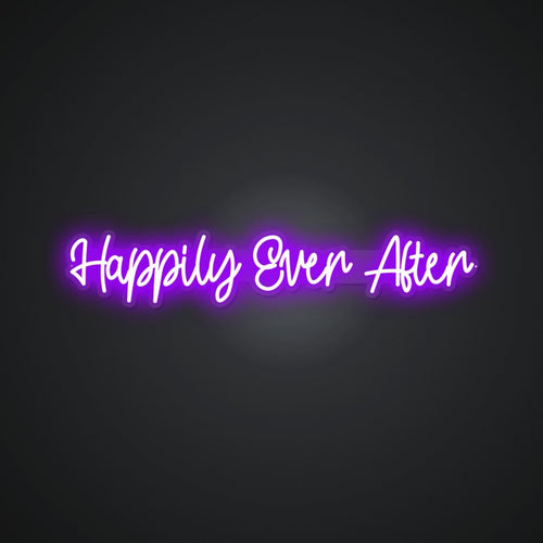 Glowing Neon Fairy-tale Ending Display
