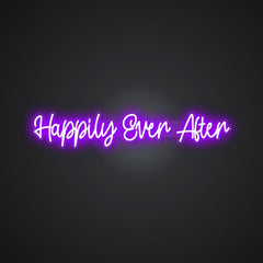 Glowing Neon Fairy-tale Ending Display