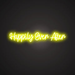 Neon-idealistic Happily Ever After Sign