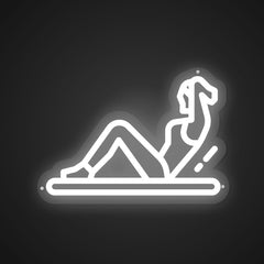 Glowing Neon Supine Position Display