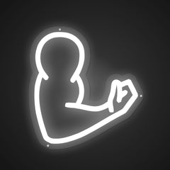 Glowing Neon Muscular Majesty Display