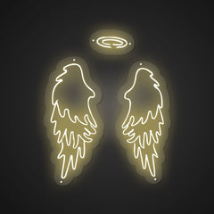 Neon Emblem of Heavenly Flight