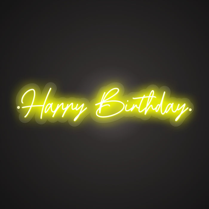 Dazzling Neon Birthday Wish Sign