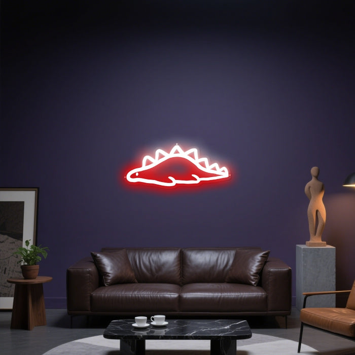 Glowing Neon Baby Dinosaur Display