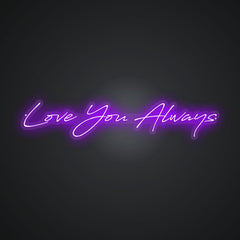 Neon Promise of Forever Love Sign