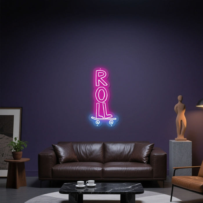 Glowing Neon Tumbling Display