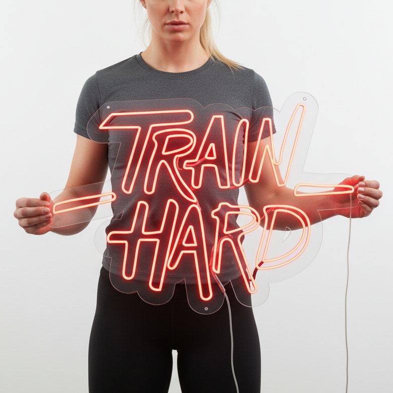 Train Hard Neon Signs