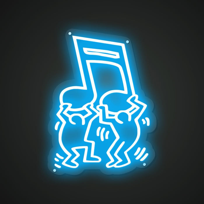 Turn on the music Neon Illumination of Beats