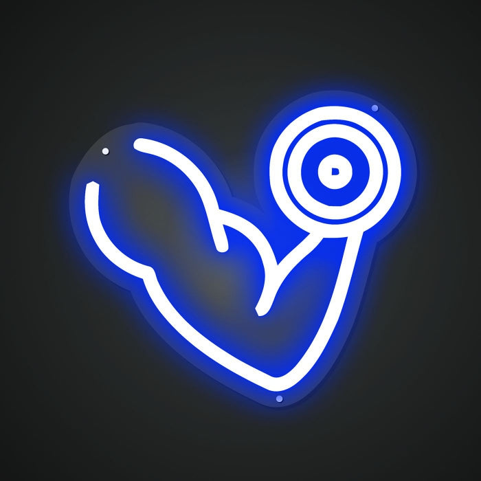 Radiant Neon Muscle-Building Glow