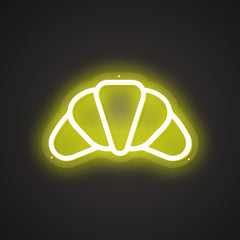 Illuminated Croissant Neon Temptation